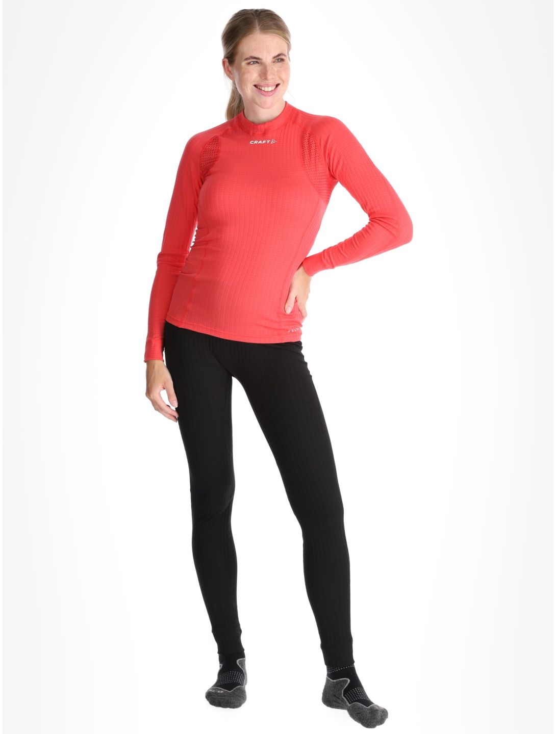 Craft, Active Extreme X Crewneck LS chemise thermo femmes Cheer rouge 