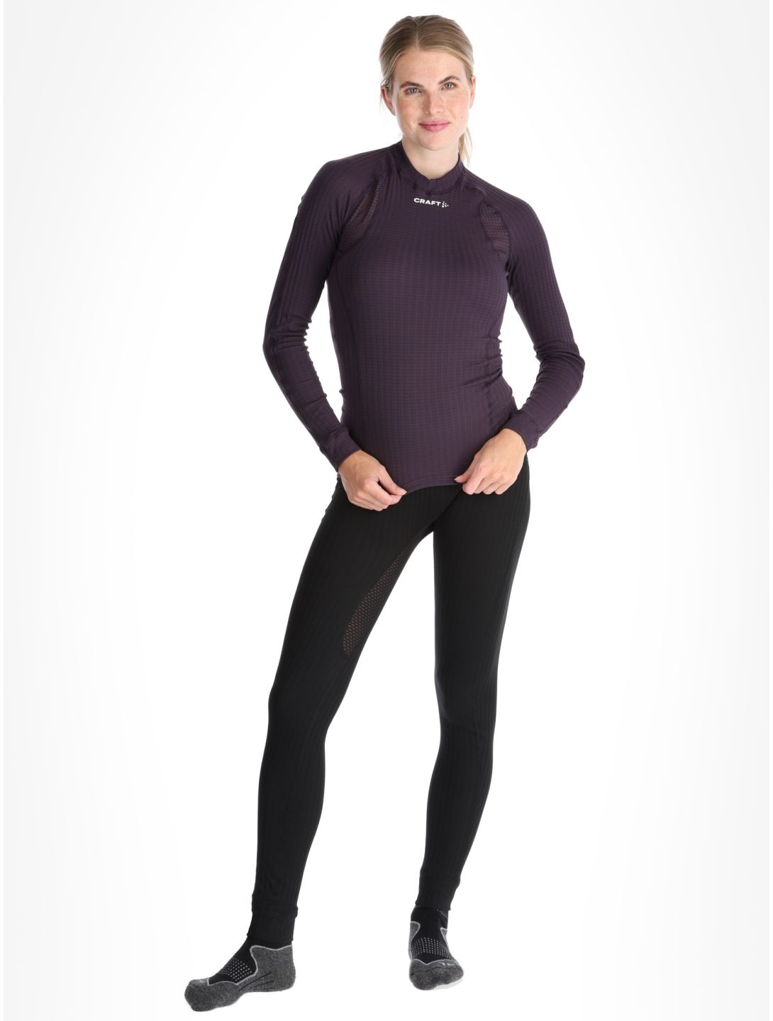 Craft, Active Extreme X Crewneck LS chemise thermo femmes DK Plum violet 