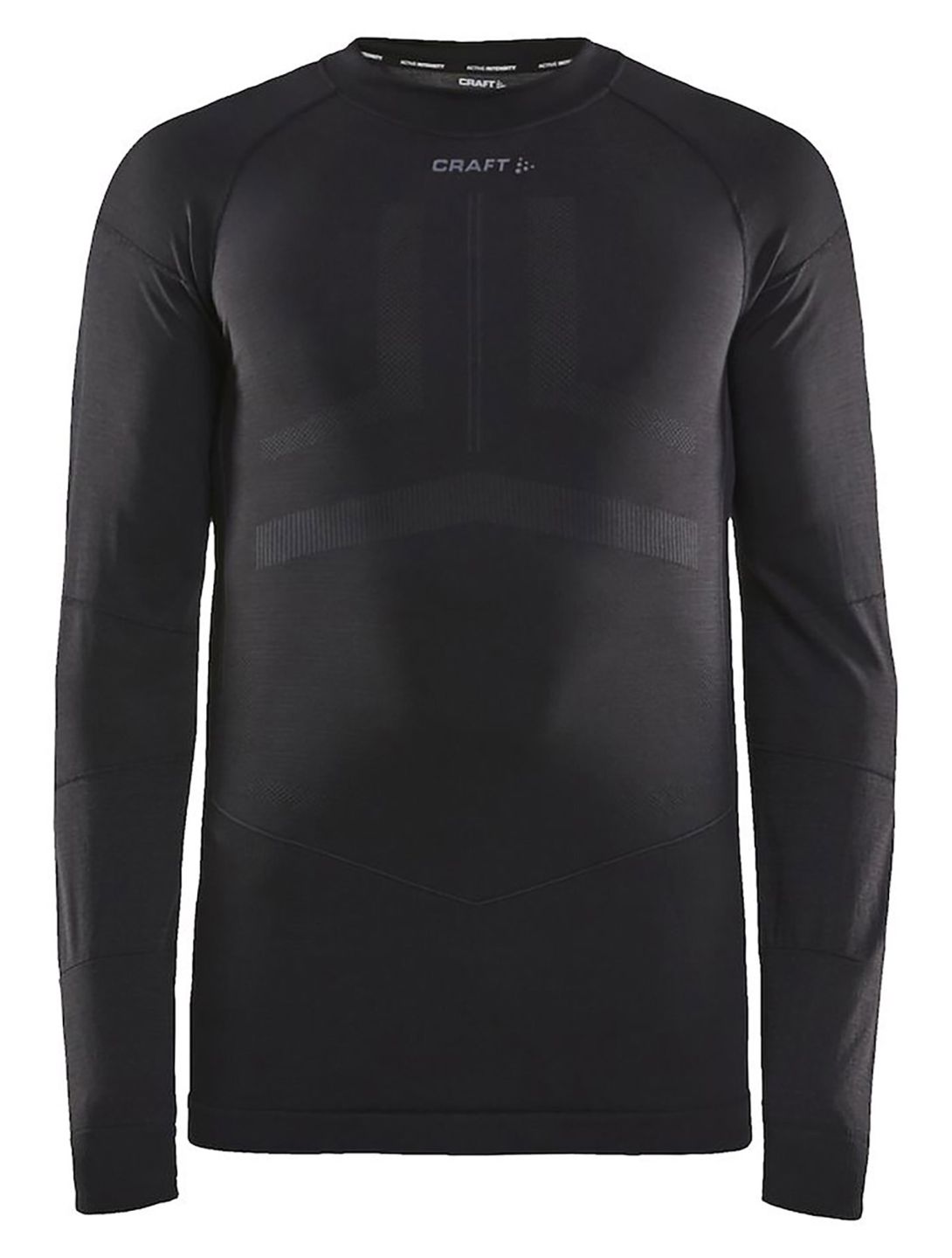 Craft, Active Intensity Crewneck LS chemise thermo hommes Black / Asphalt noir 