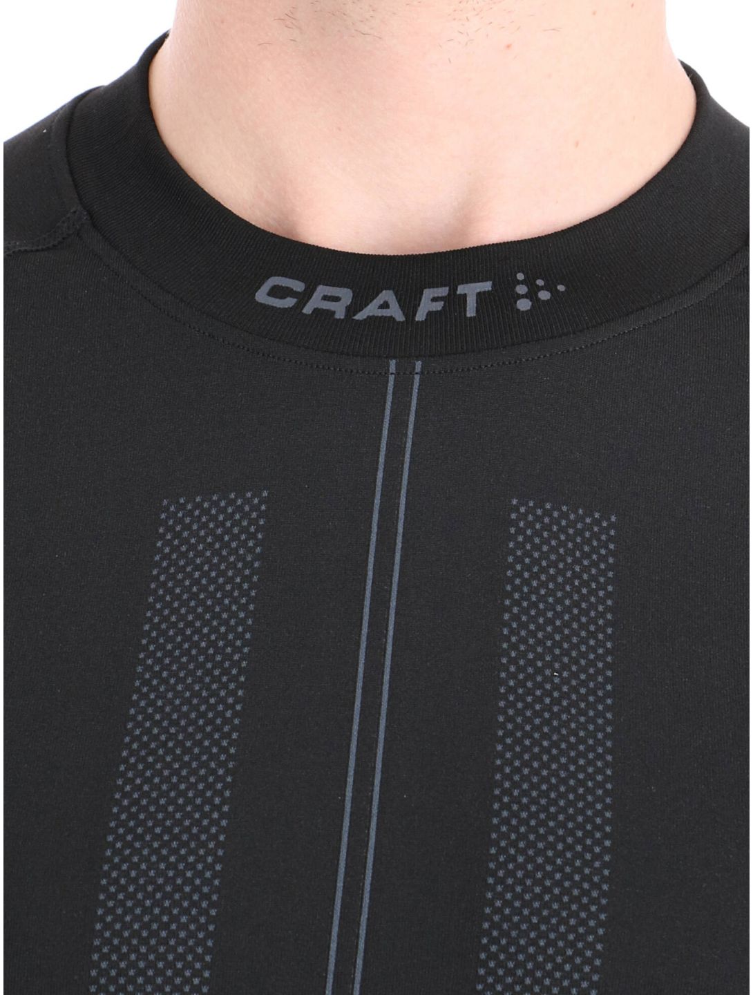 Craft, Active Intensity Crewneck LS chemise thermo hommes Black / Asphalt noir 