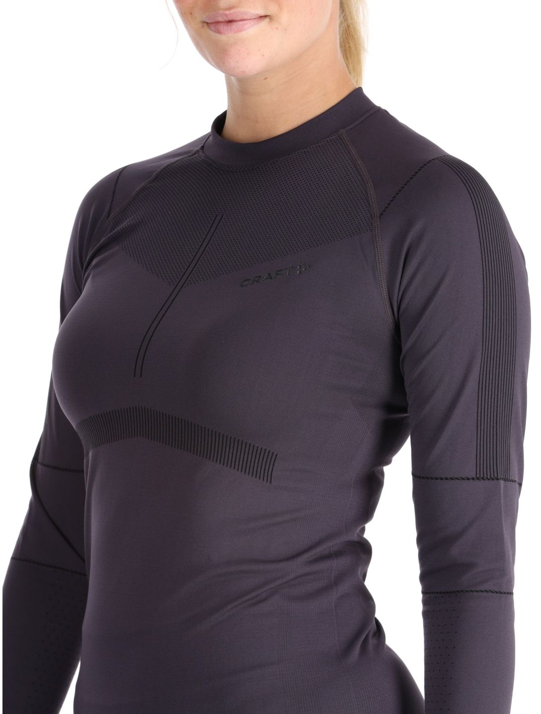 Craft, Active Intensity Crewneck LS chemise thermo femmes DK Plum violet 