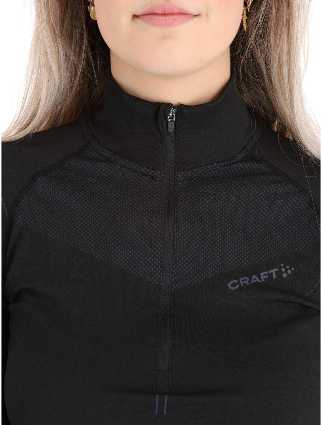 Craft, Active Intensity Zip pull de ski femmes Black / Asphalt noir 