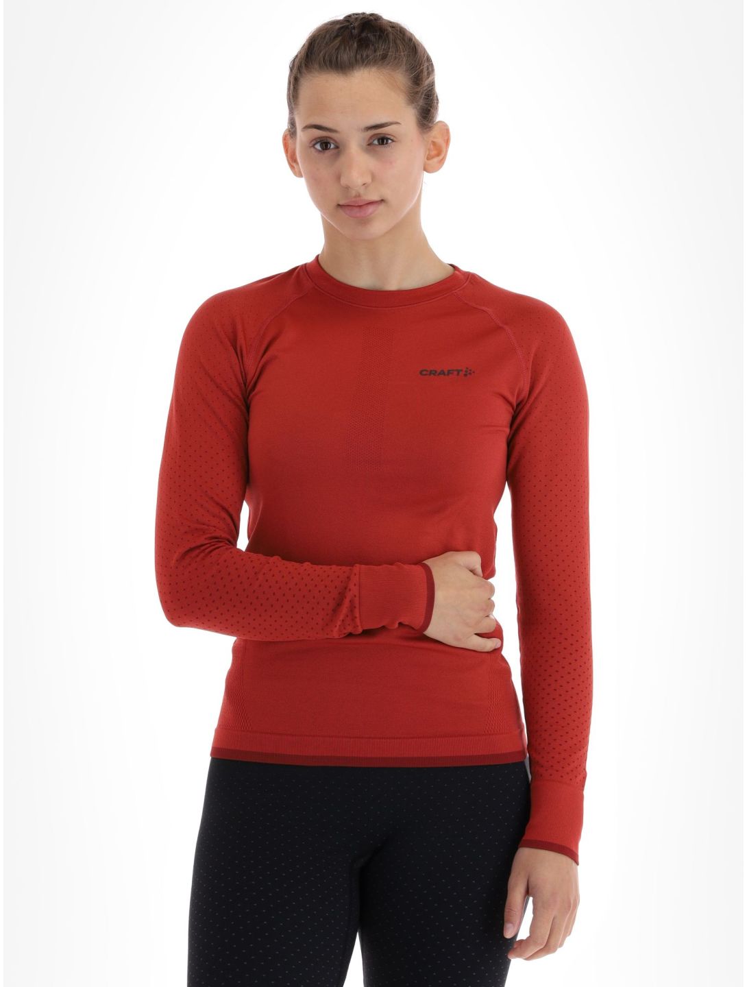 Craft, Adv Warm Intensity LS chemise thermo femmes Astro-Dk Astro rouge 