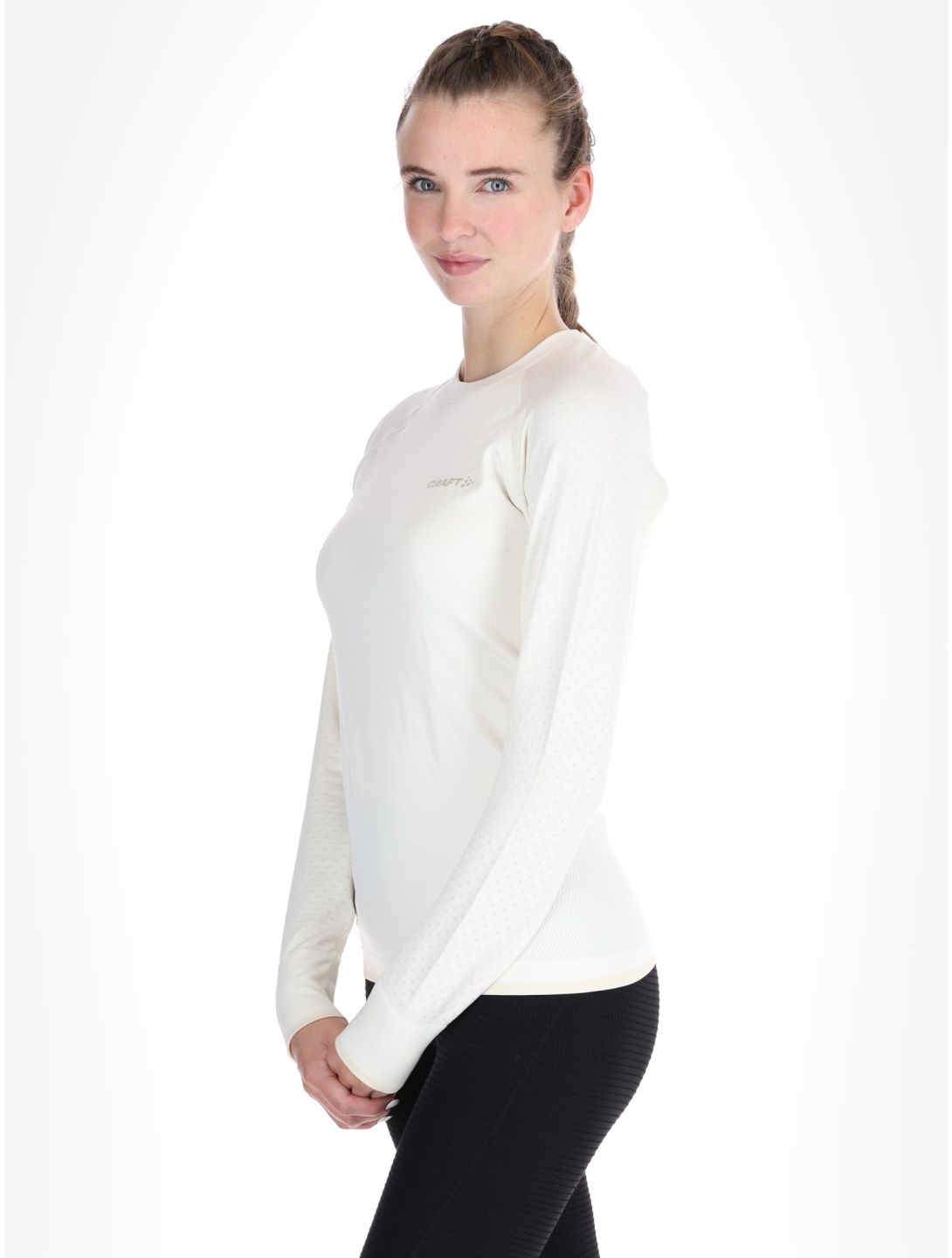 Craft, Adv Warm Intensity LS chemise thermo femmes Tofu / Plaster blanc 