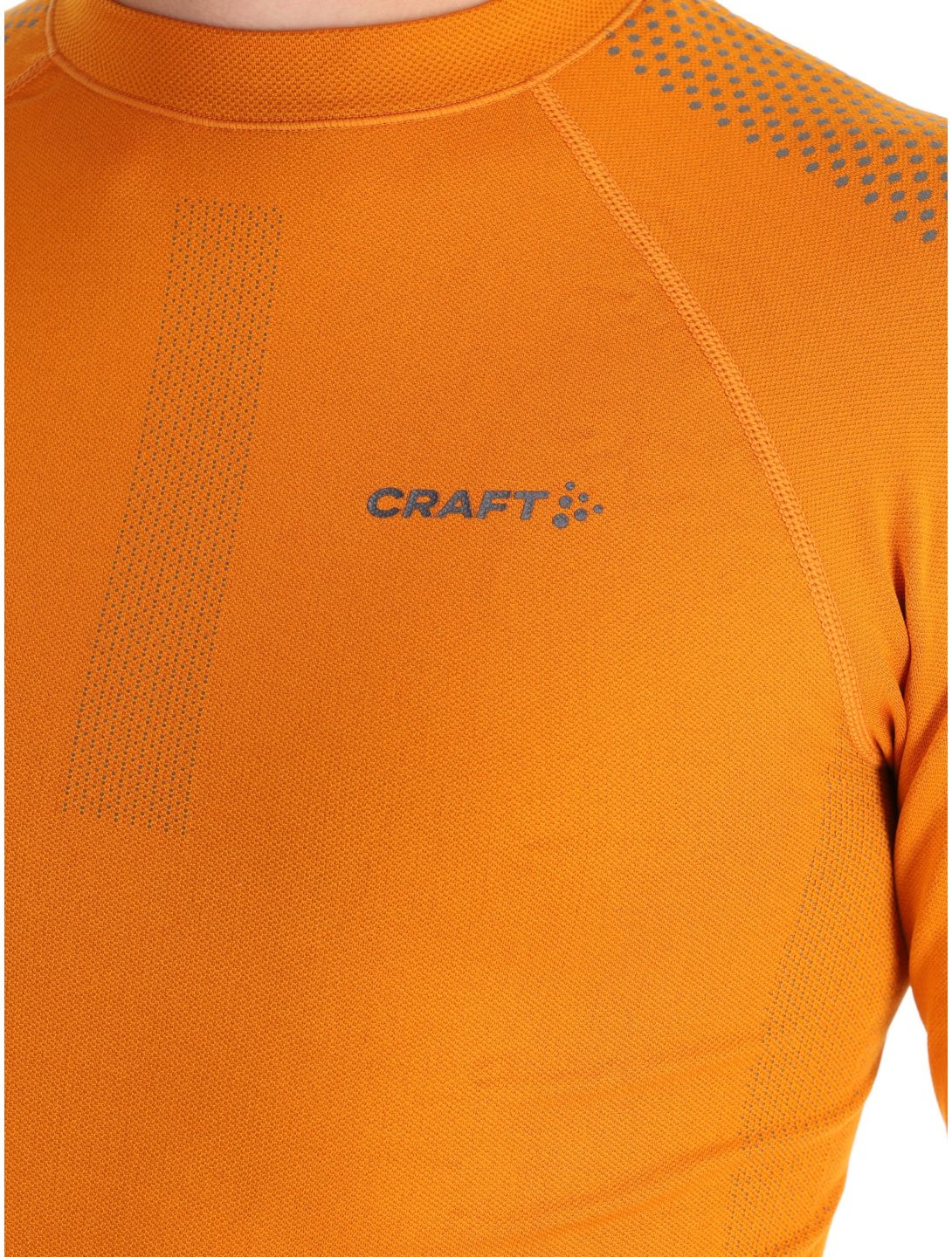 Craft, Adv Warm Intensity LS chemise thermo hommes Cara / Granite gris, orange 