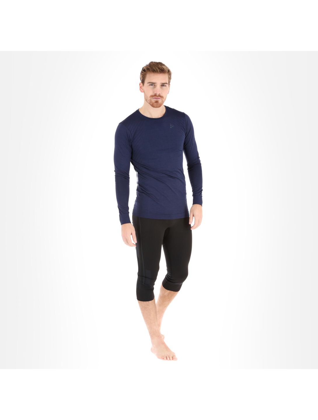 Craft, Fuseknit Comfort Rn Ls M chemise thermo hommes maritime bleu 