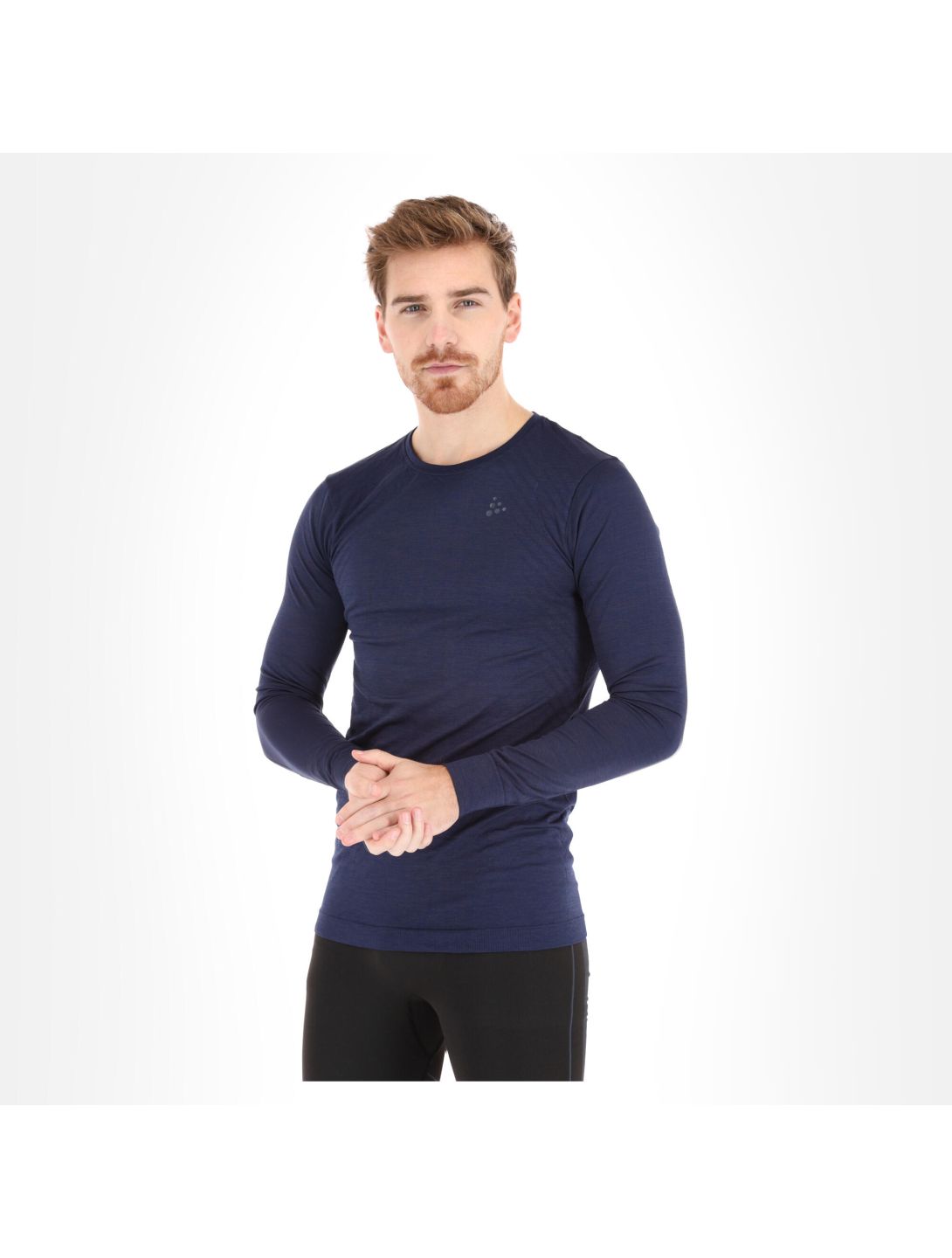 Craft, Fuseknit Comfort Rn Ls M chemise thermo hommes maritime bleu 