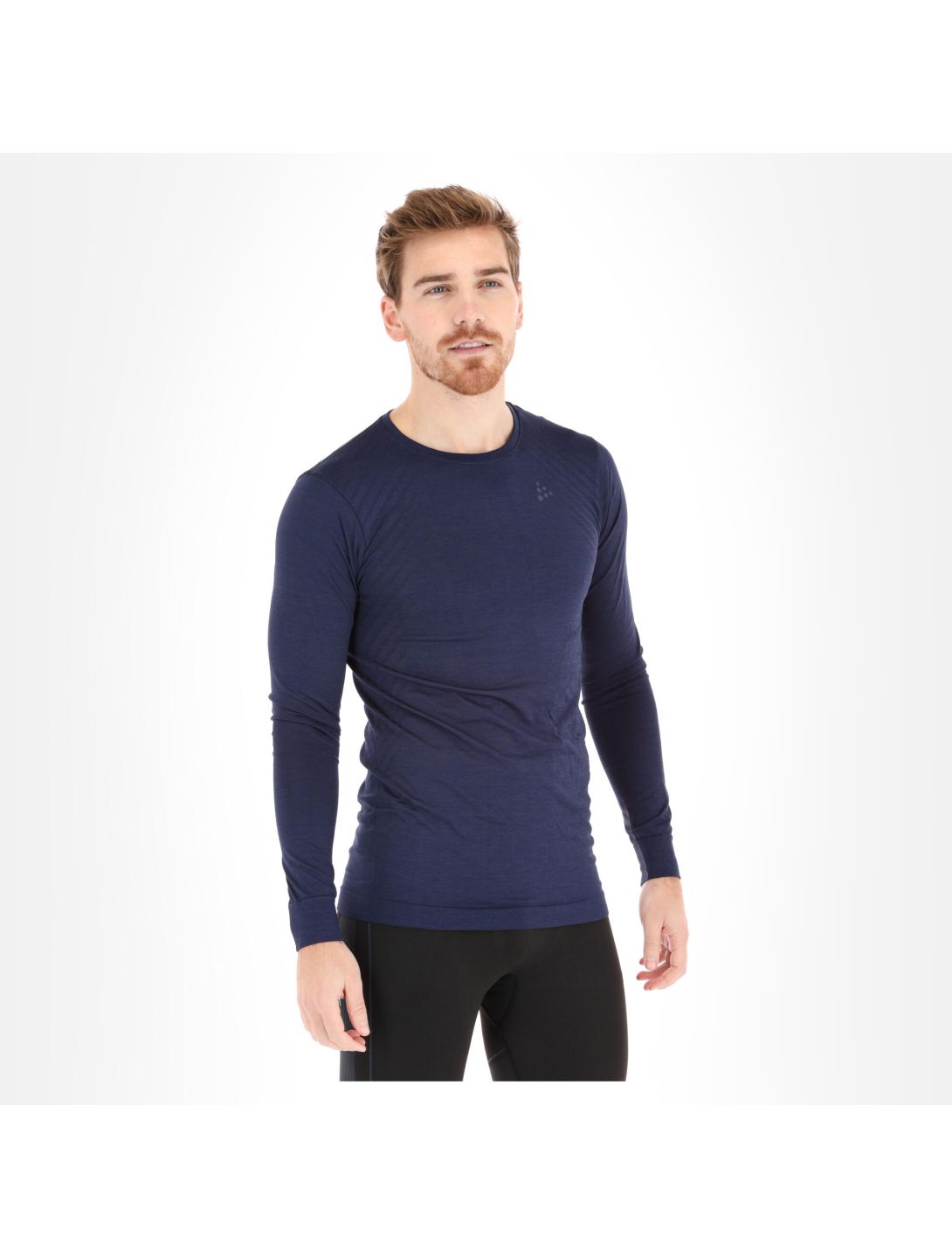 Craft, Fuseknit Comfort Rn Ls M chemise thermo hommes maritime bleu 