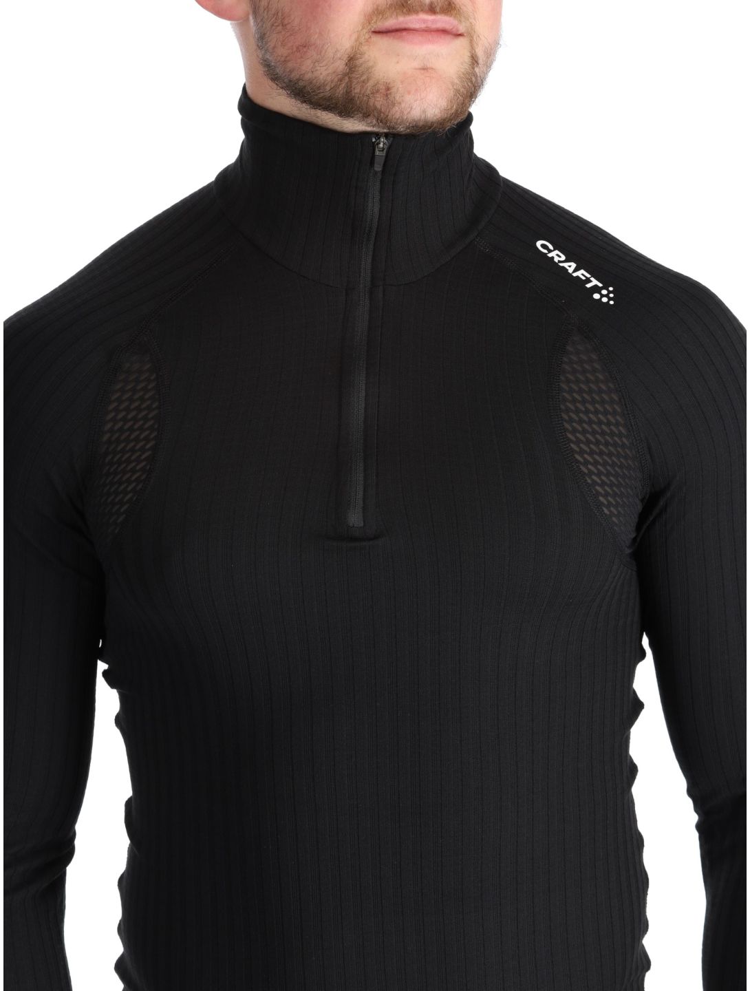 Craft, Pro Active Extreme X Zip LS pull de ski hommes Black noir 