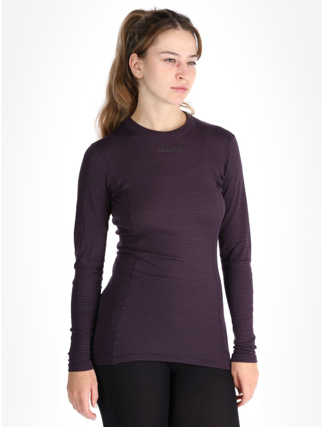 Craft, Pro Wool Extreme X LS chemise thermo femmes DK Plum violet 