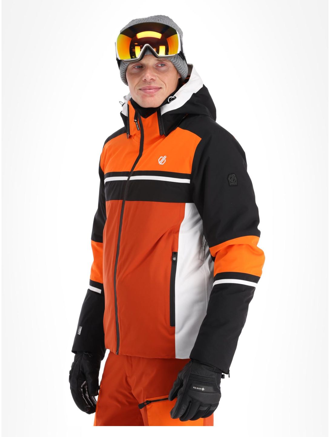 Dare2b, Amplitude veste de ski hommes Black / Puffins Orange noir, orange 