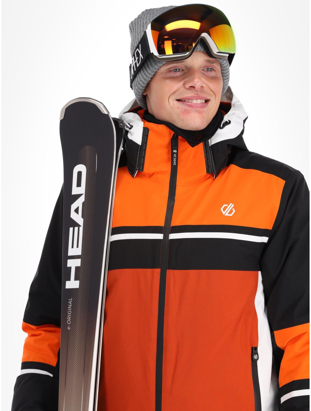 Dare2b, Amplitude veste de ski hommes Black / Puffins Orange noir, orange 