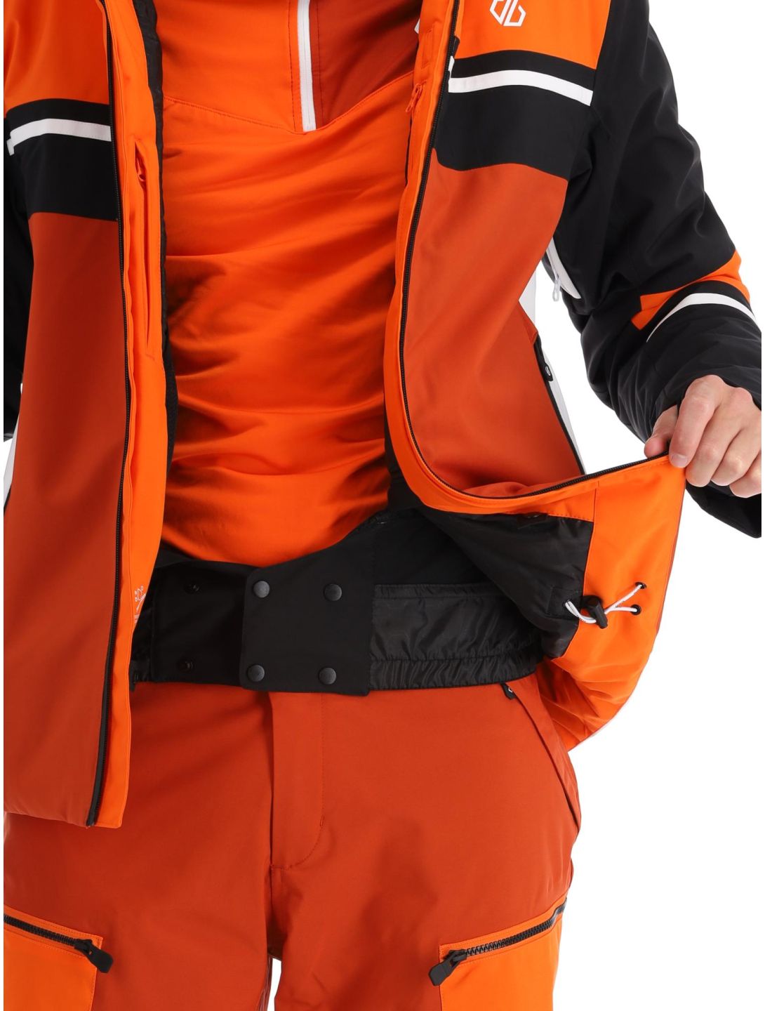 Dare2b, Amplitude veste de ski hommes Black / Puffins Orange noir, orange 