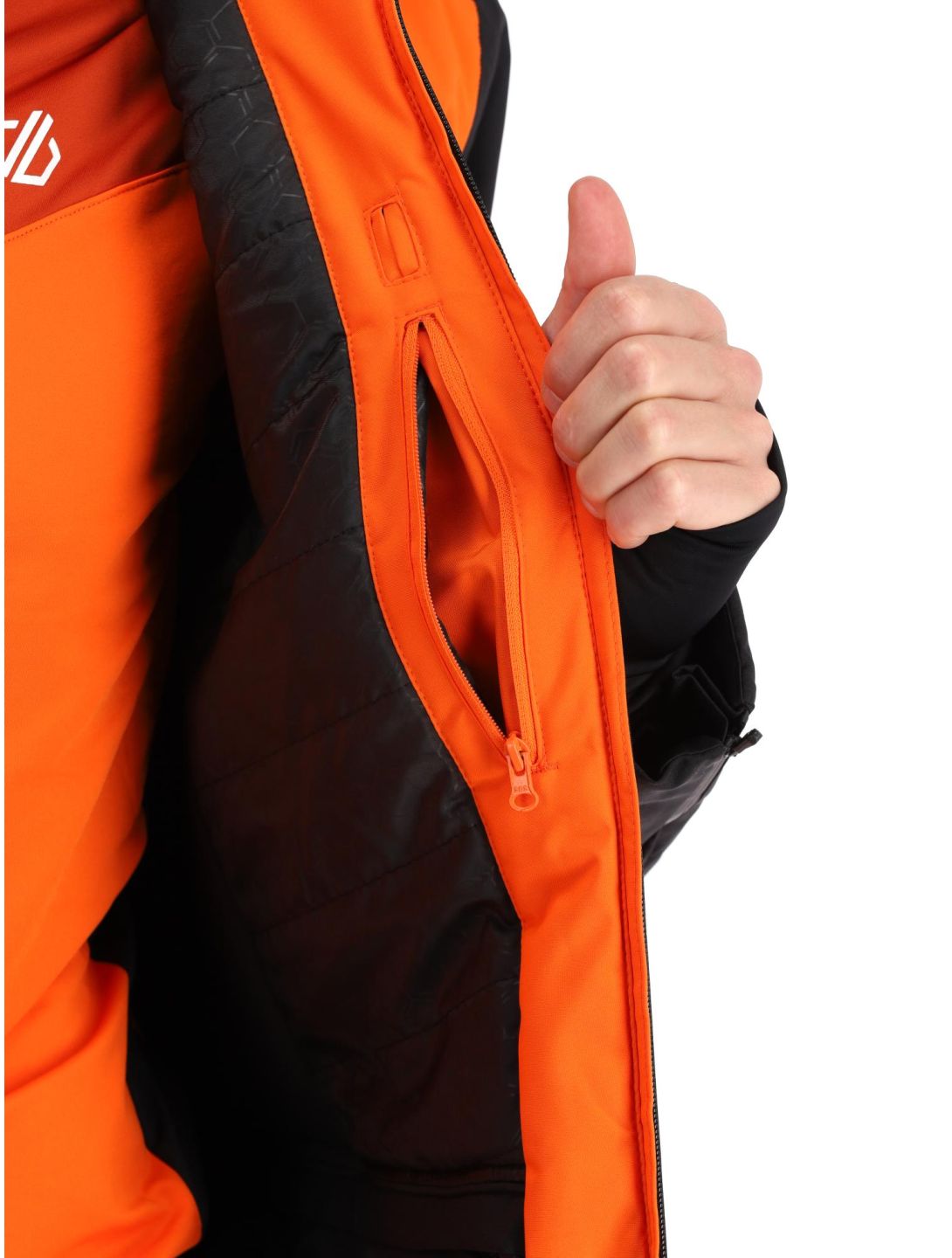 Dare2b, Amplitude veste de ski hommes Black / Puffins Orange noir, orange 