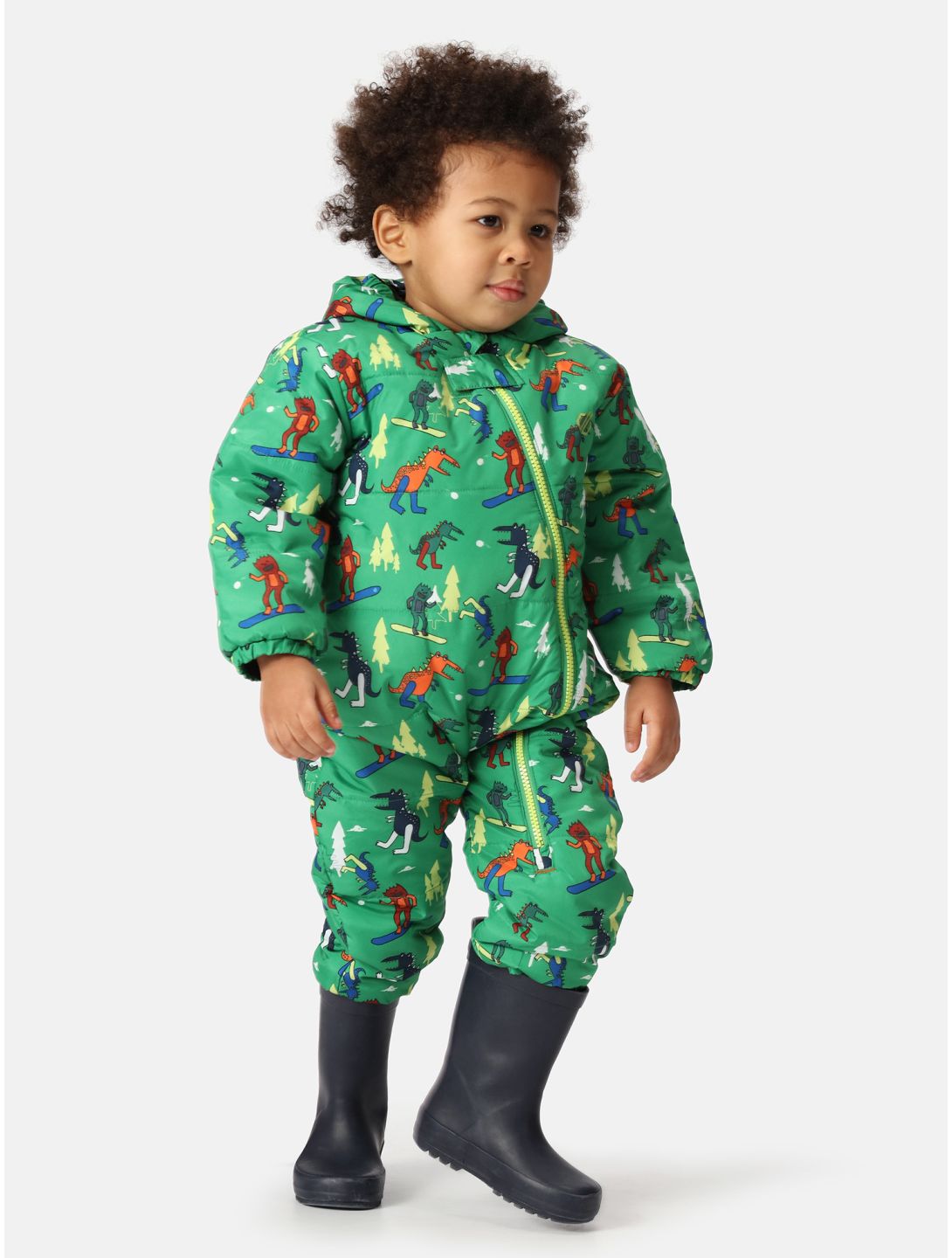 Dare2b, Bambino II combinaison de ski enfants Trek Green Dinosaur Snow Fight vert 