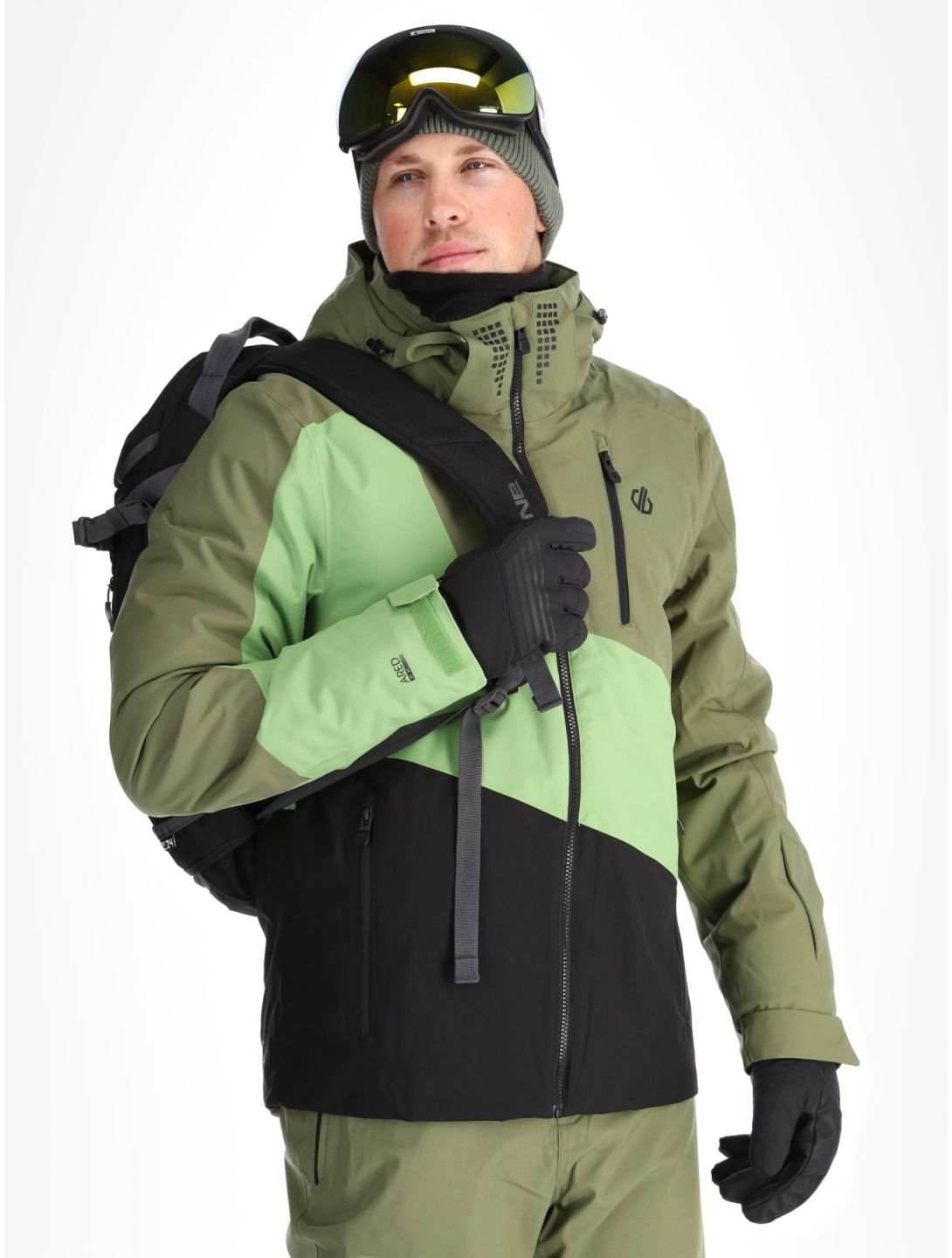 Dare2b, Baseplate II veste de ski hommes Olivine Green / Piquant Green vert 