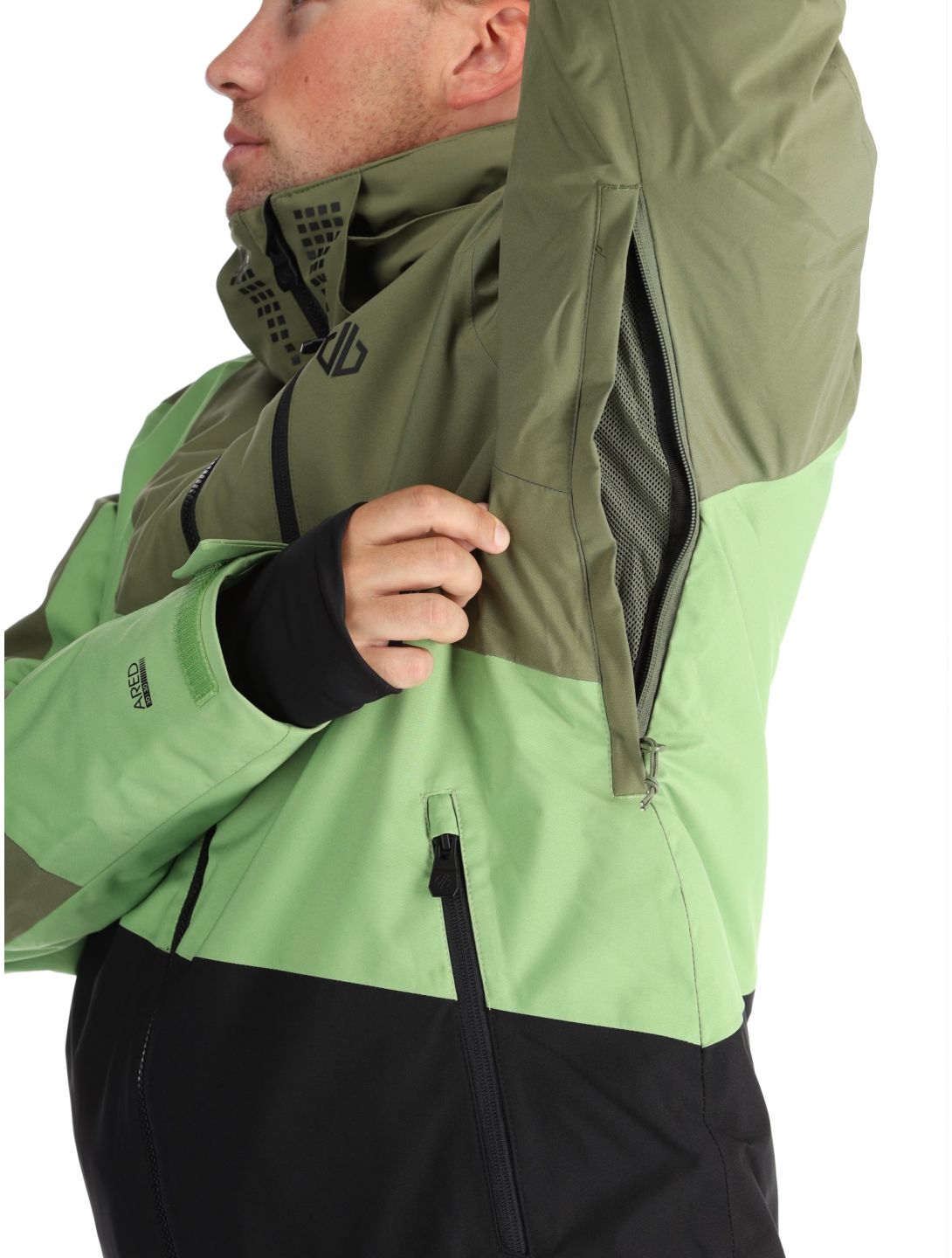 Dare2b, Baseplate II veste de ski hommes Olivine Green / Piquant Green vert 