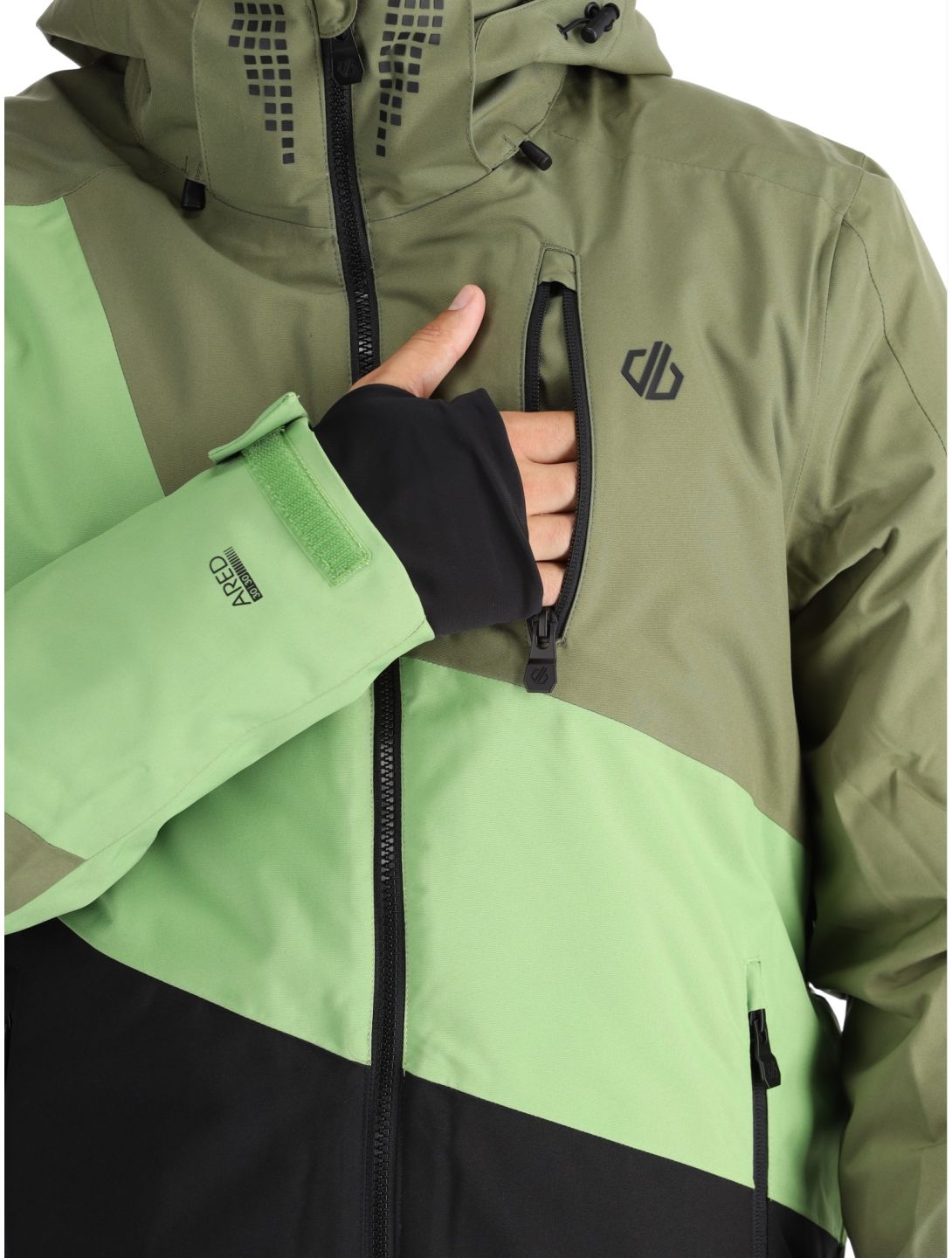 Dare2b, Baseplate II veste de ski hommes Olivine Green / Piquant Green vert 