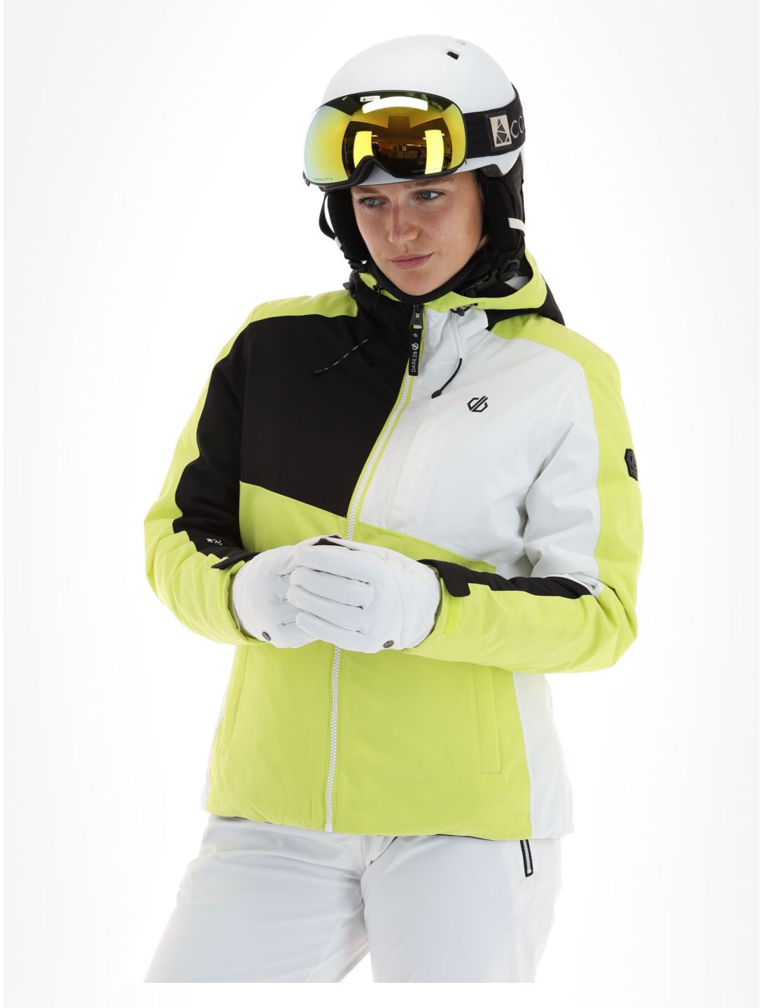 Dare2b, Chute veste de ski femmes Yellow Plum / Black jaune, noir 