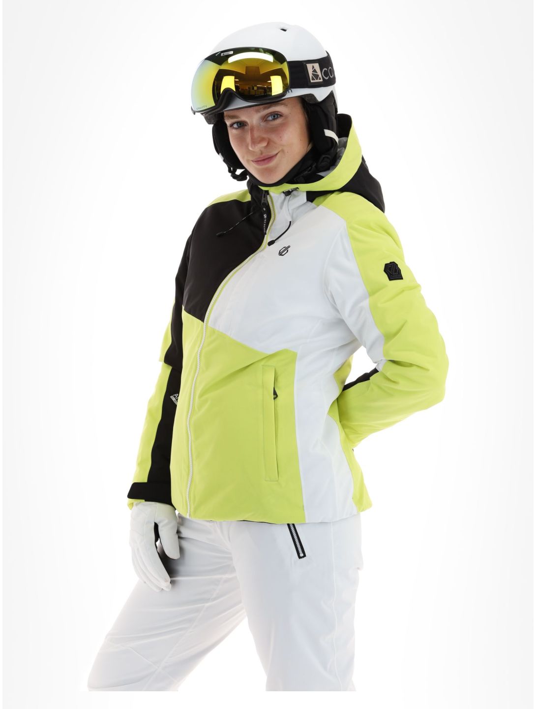 Dare2b, Chute veste de ski femmes Yellow Plum / Black jaune, noir 