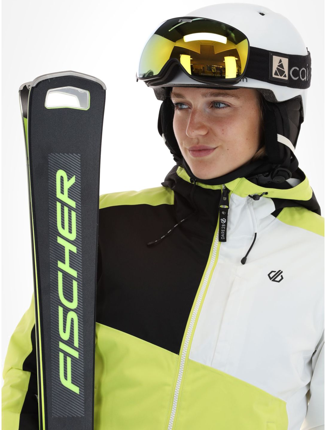 Dare2b, Chute veste de ski femmes Yellow Plum / Black jaune, noir 