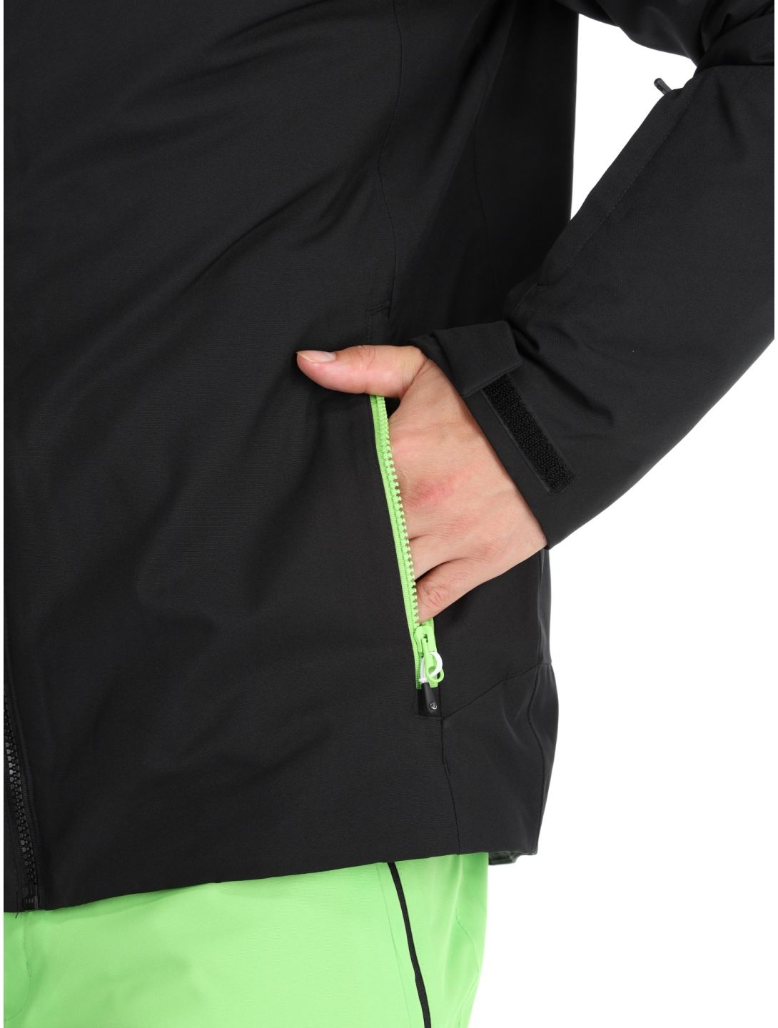 Dare2b, Eagly II veste de ski hommes Black / Green Flash noir, vert 