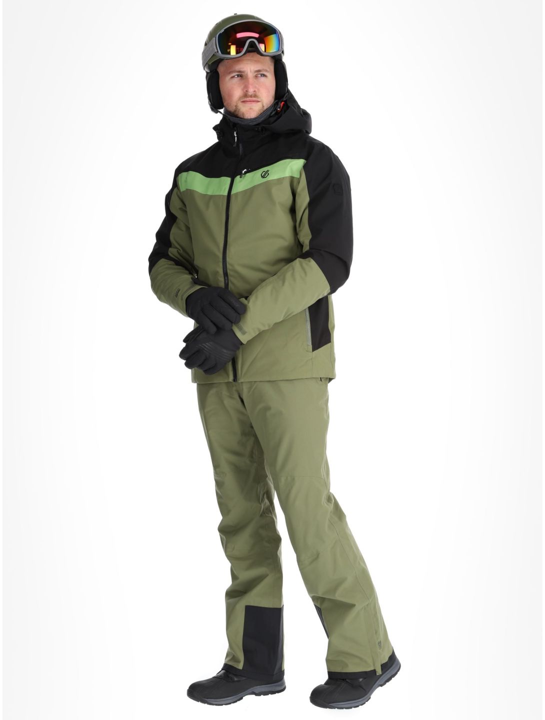 Dare2b, Eagly II veste de ski hommes Black / Olivine Green noir, vert 