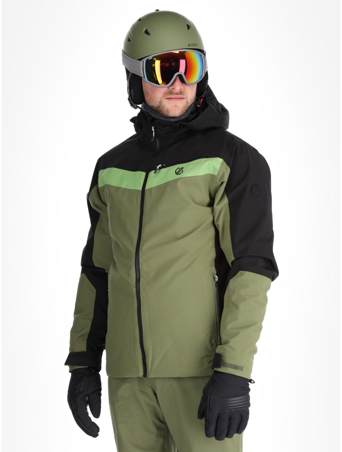 Dare2b, Eagly II veste de ski hommes Black / Olivine Green noir, vert 