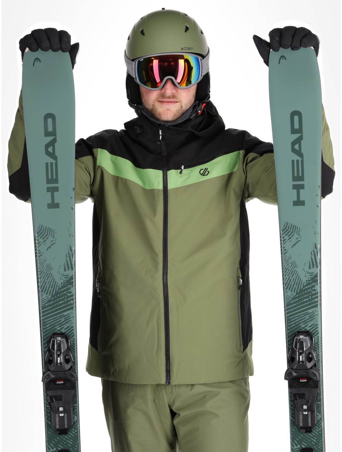 Dare2b, Eagly II veste de ski hommes Black / Olivine Green noir, vert 