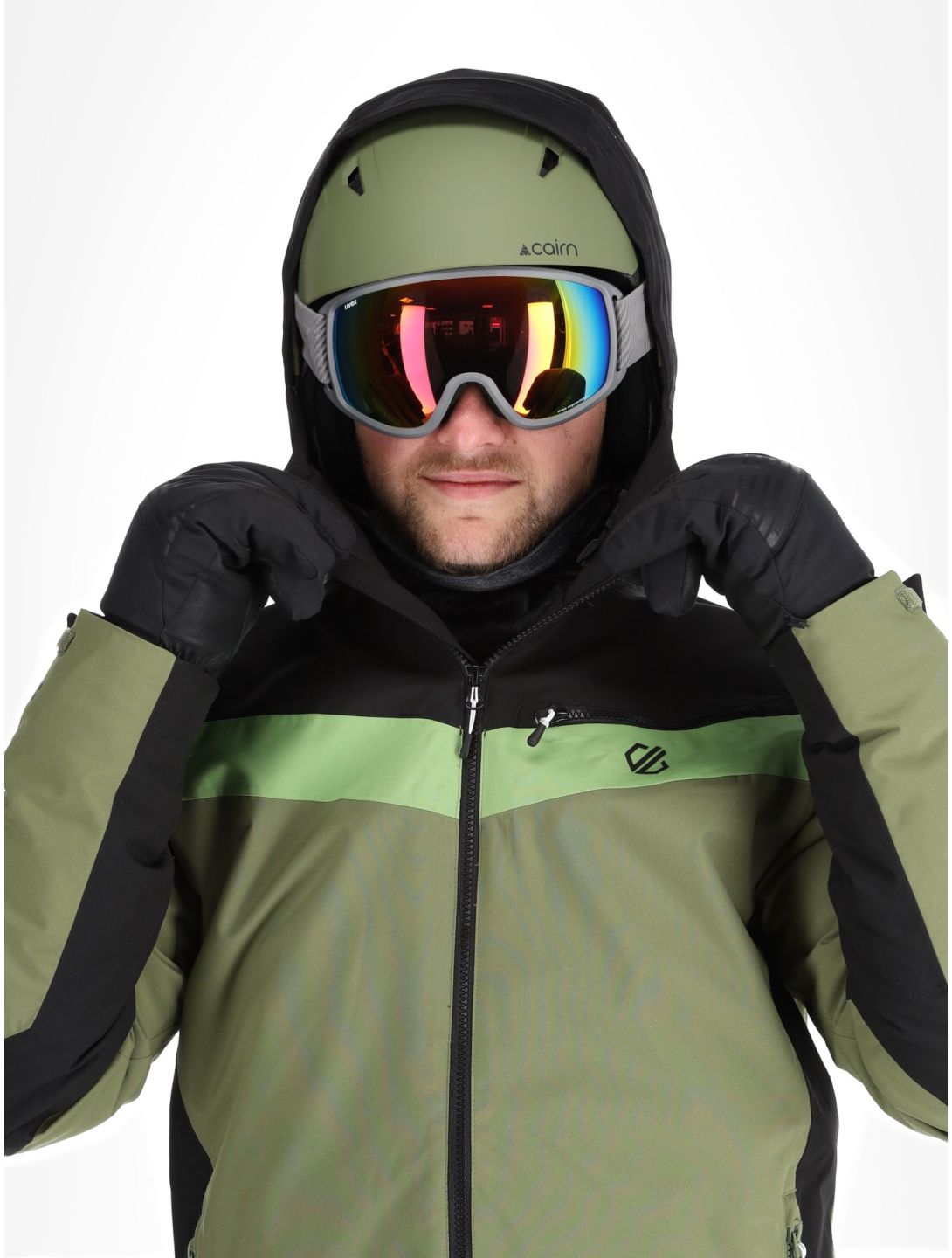 Dare2b, Eagly II veste de ski hommes Black / Olivine Green noir, vert 