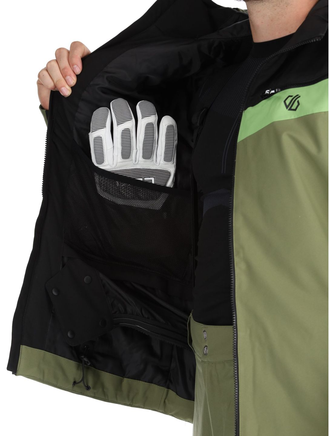 Dare2b, Eagly II veste de ski hommes Black / Olivine Green noir, vert 