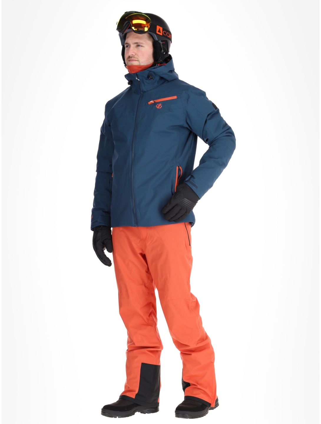 Dare2b, Eagly II veste de ski hommes Moonlight Denim / Orange Rust bleu, orange 