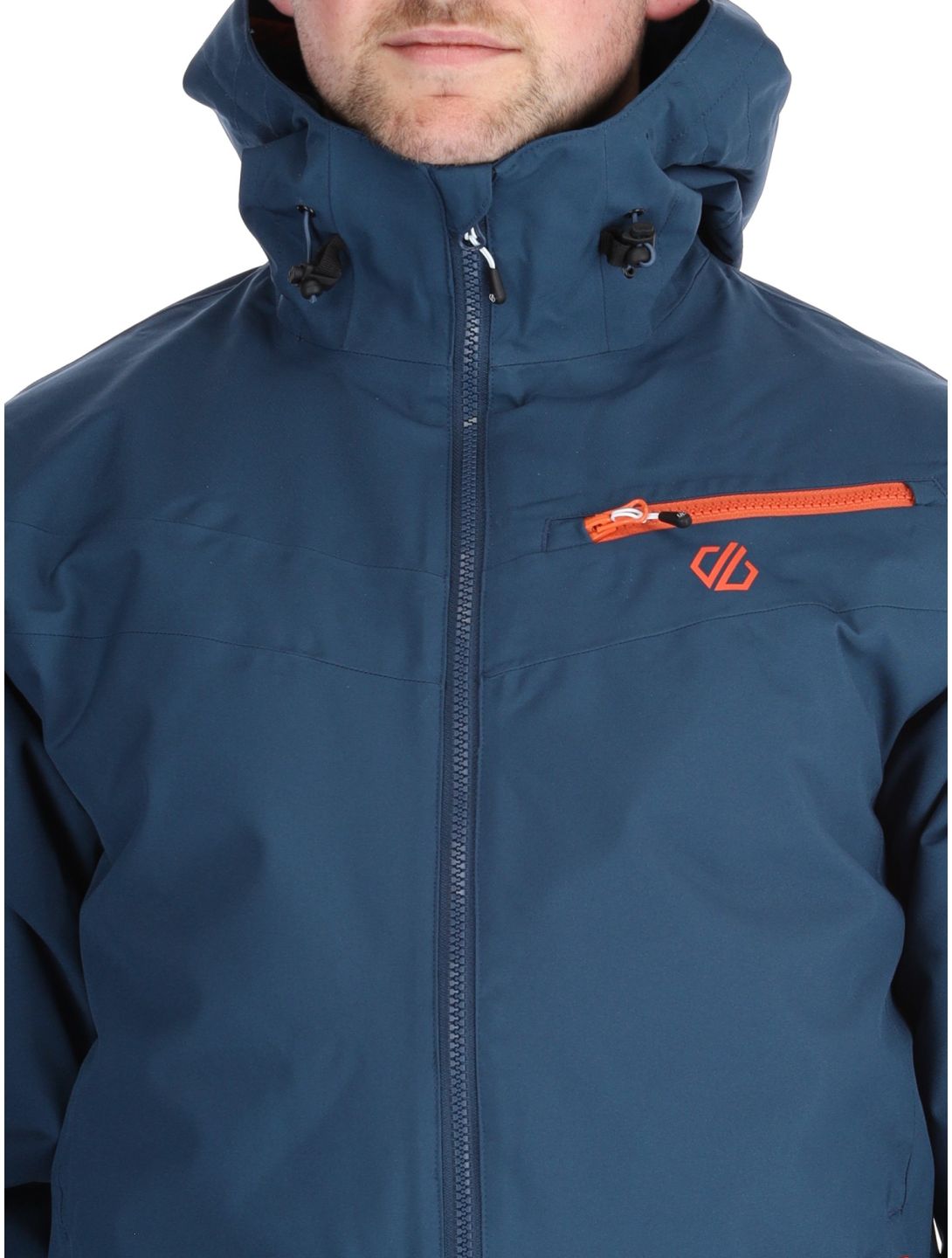 Dare2b, Eagly II veste de ski hommes Moonlight Denim / Orange Rust bleu, orange 