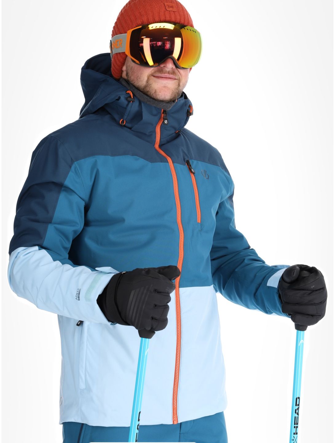 Dare2b, Edge II veste de ski hommes Moonlight Denim / Kingfisher Blue bleu 