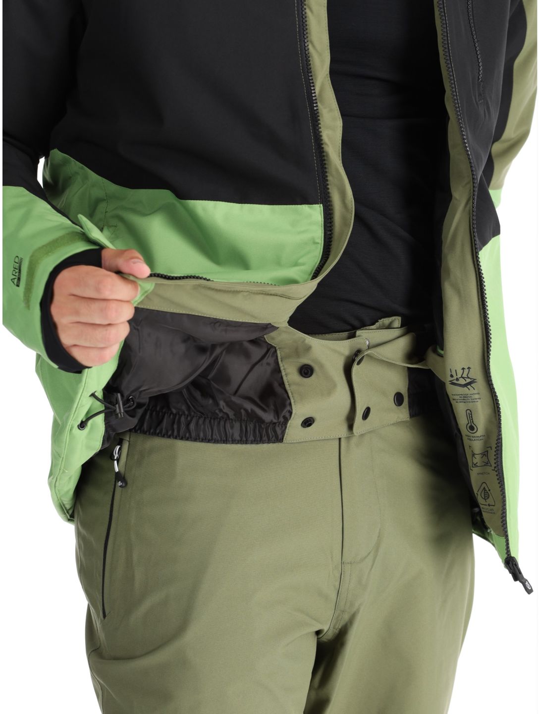 Dare2b, Edge II veste de ski hommes Olivine Green / Black noir, vert 