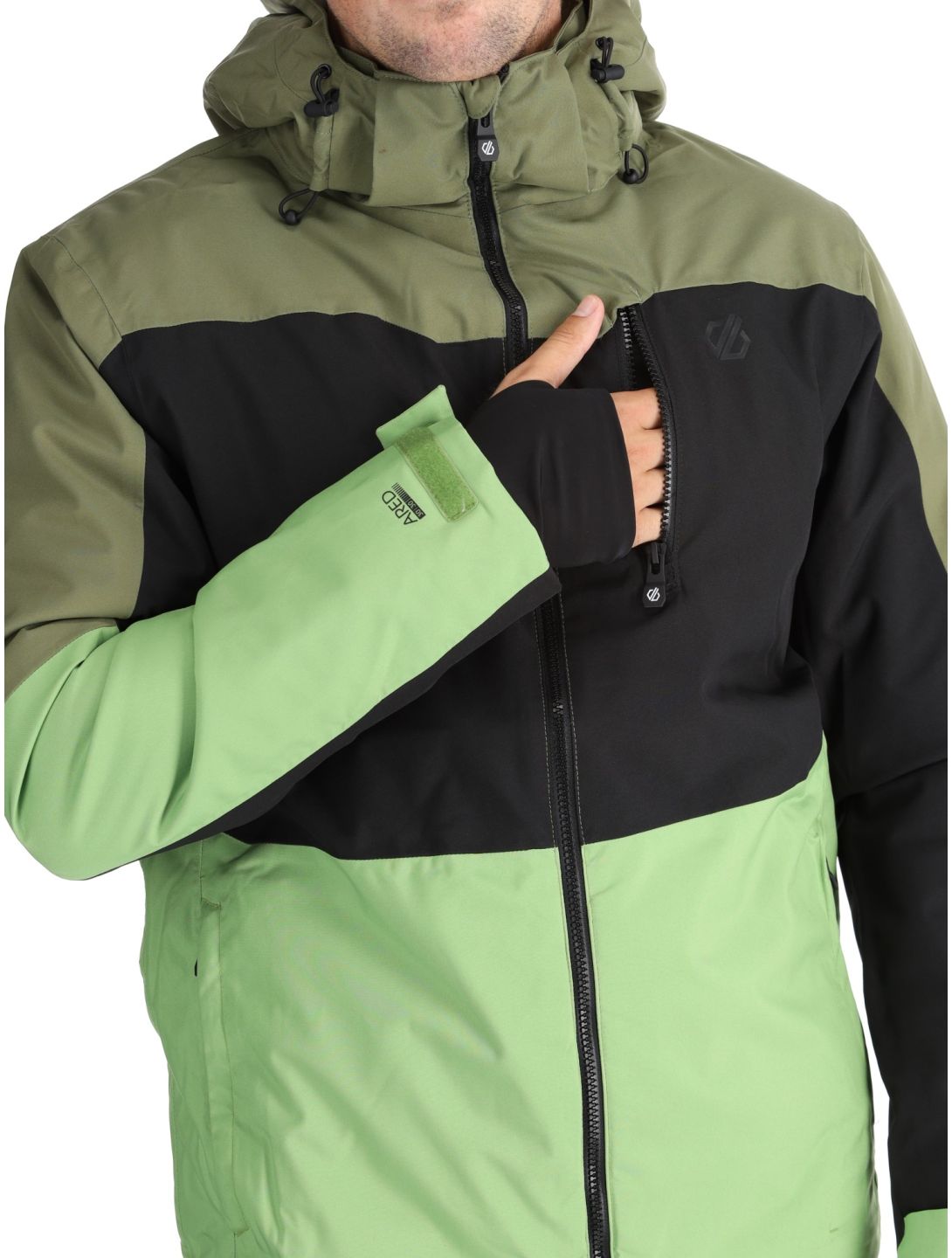 Dare2b, Edge II veste de ski hommes Olivine Green / Black noir, vert 