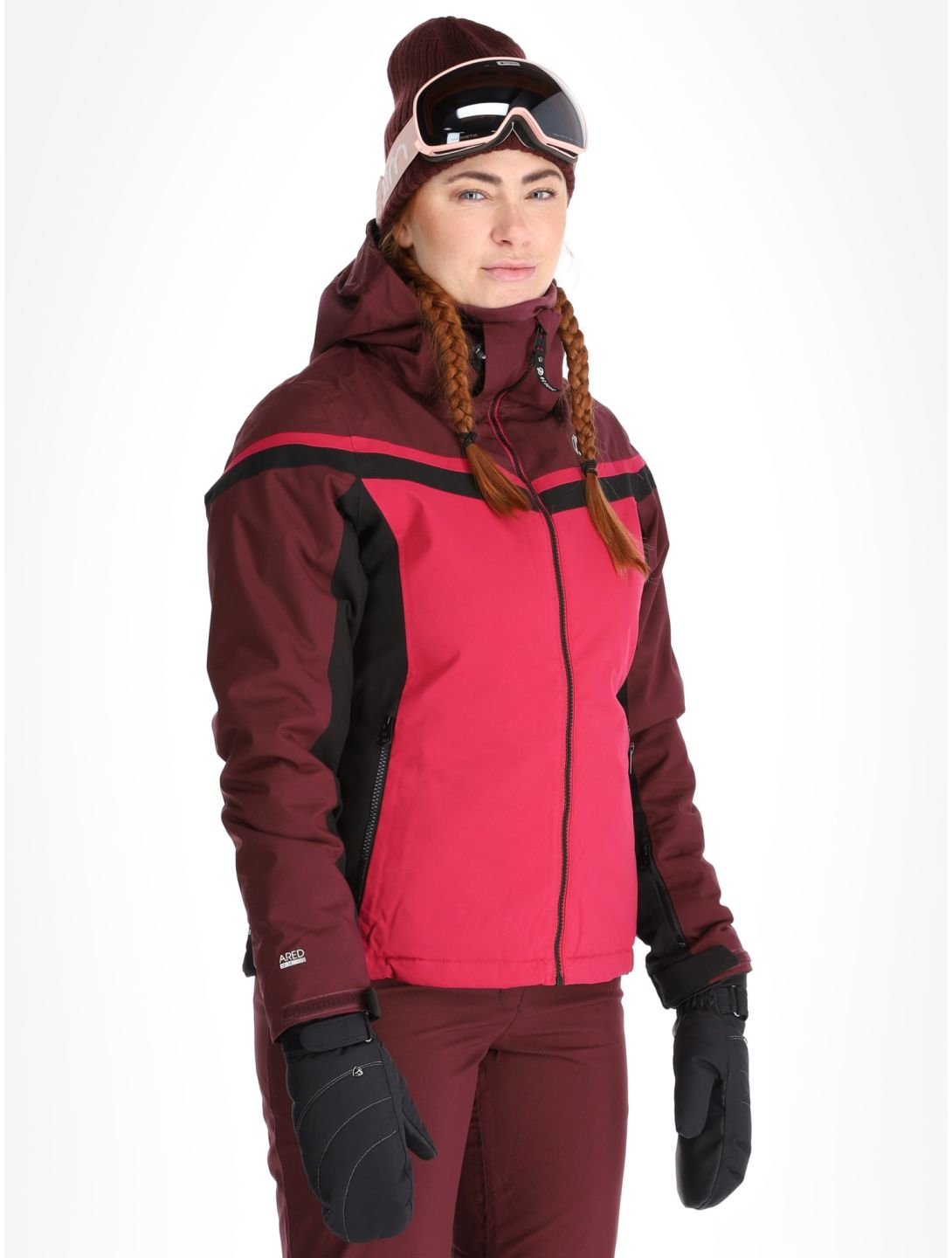 Dare2b, Flurry veste de ski femmes Berry Pink / Fig rose, violet 