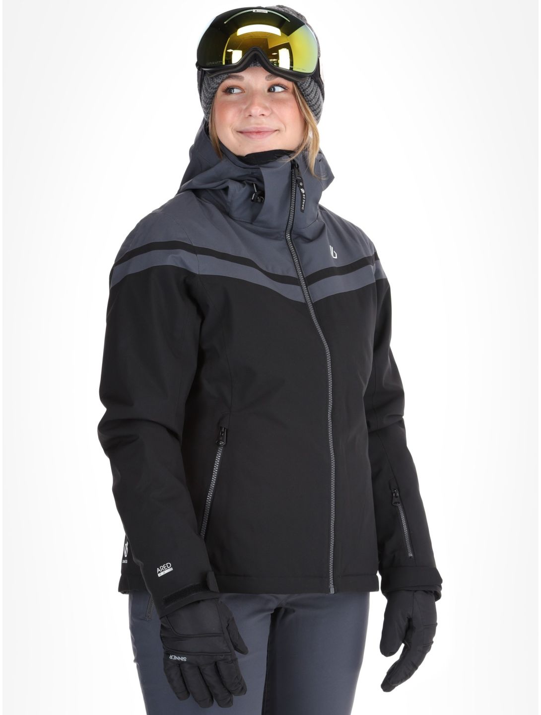 Dare2b, Flurry veste de ski femmes Black / Ebony gris, noir 