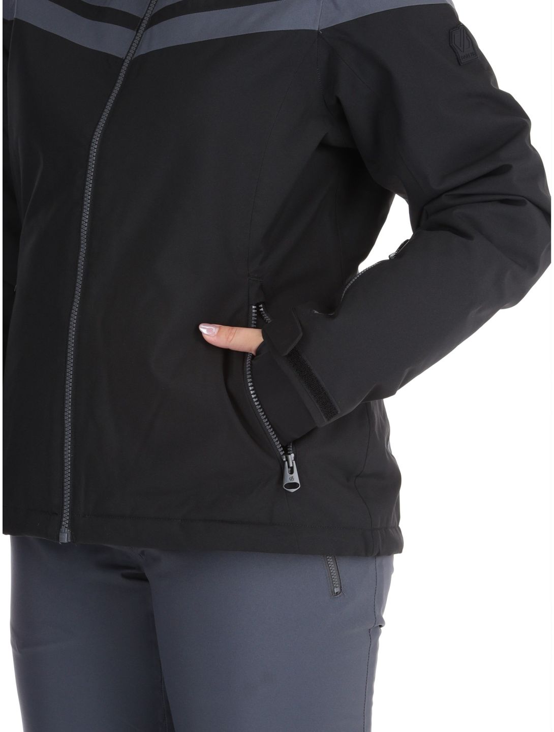 Dare2b, Flurry veste de ski femmes Black / Ebony gris, noir 