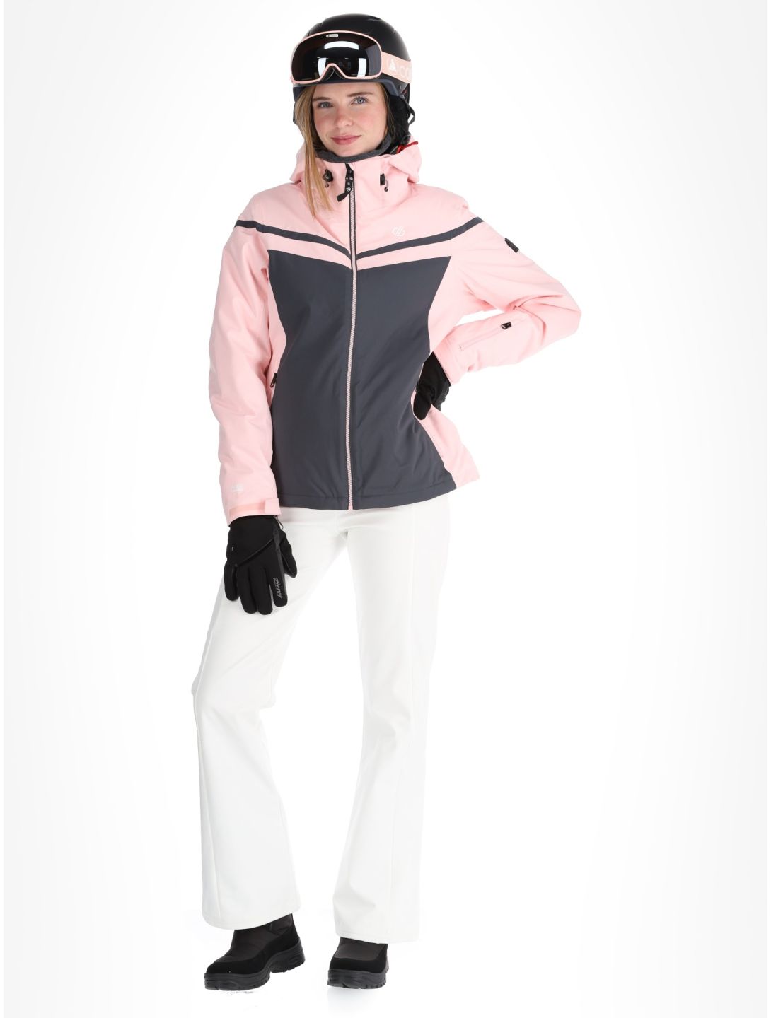 Dare2b, Flurry veste de ski femmes Crystal Rose / Ebony Grey gris, rose 