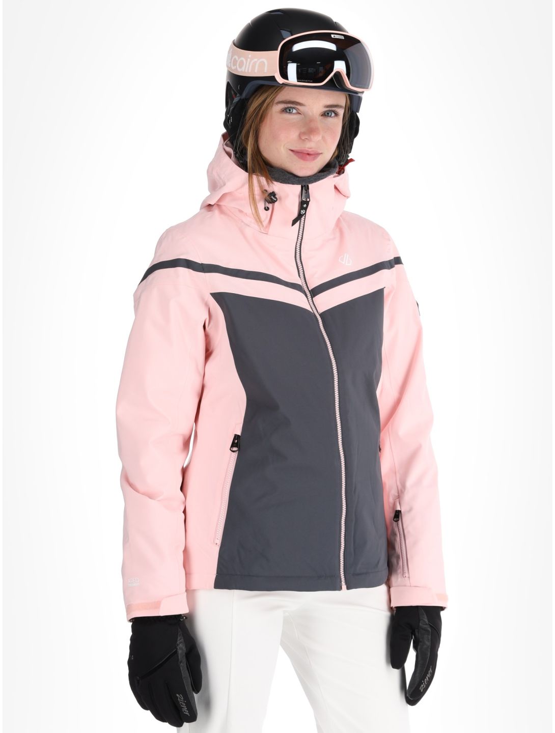 Dare2b, Flurry veste de ski femmes Crystal Rose / Ebony Grey gris, rose 