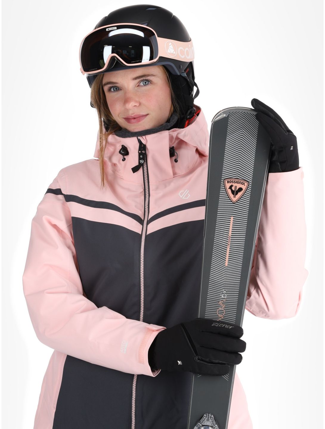 Dare2b, Flurry veste de ski femmes Crystal Rose / Ebony Grey gris, rose 