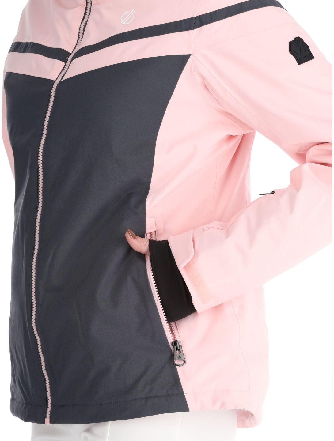 Dare2b, Flurry veste de ski femmes Crystal Rose / Ebony Grey gris, rose 