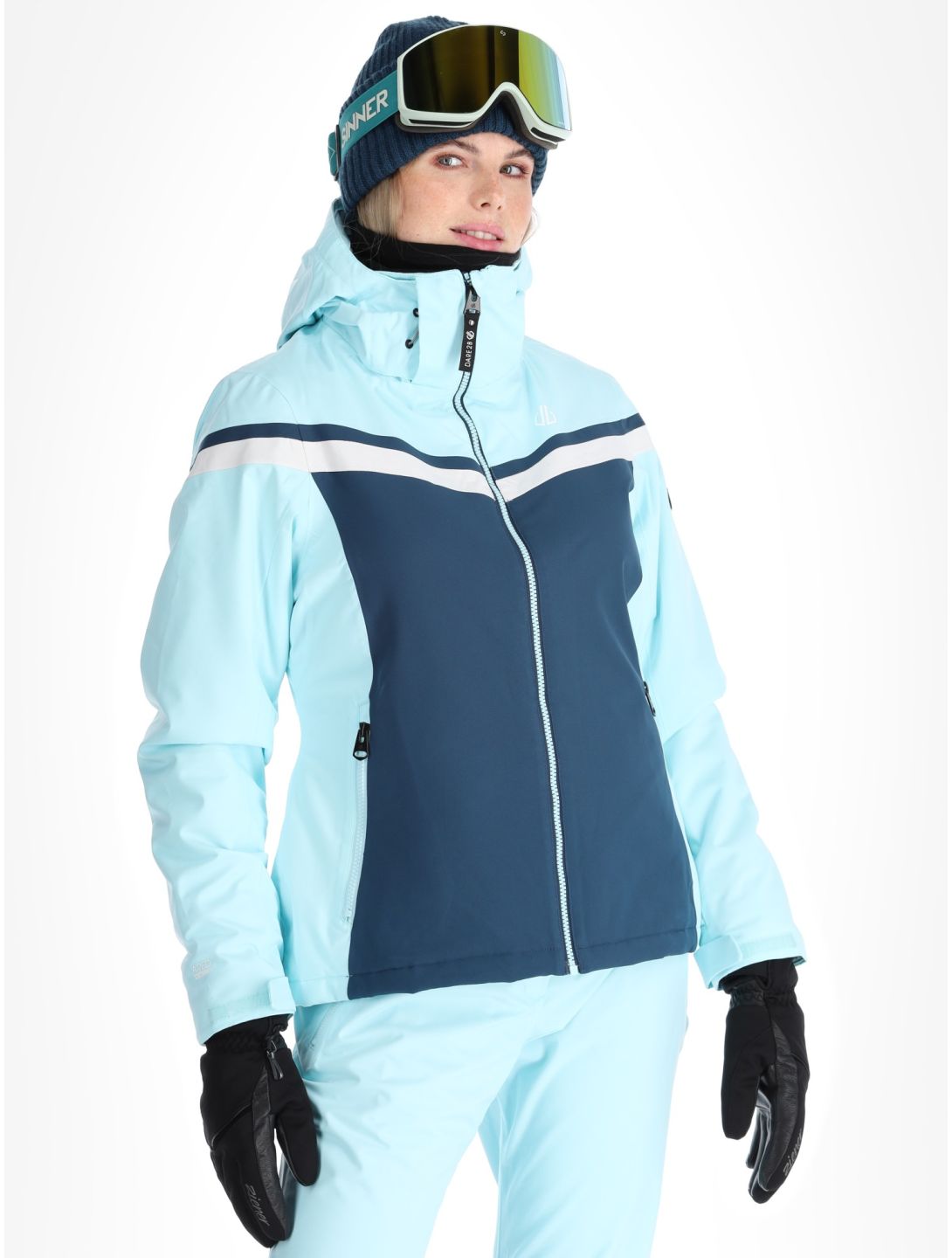 Dare2b, Flurry veste de ski femmes Water Ballet / Moonlight Denim bleu 