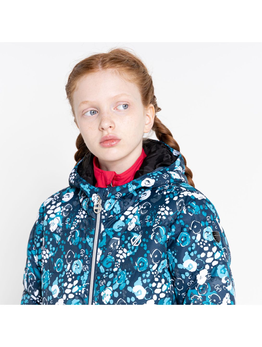 Dare2b, Girls Verdict veste de ski enfants floral print river bleu 