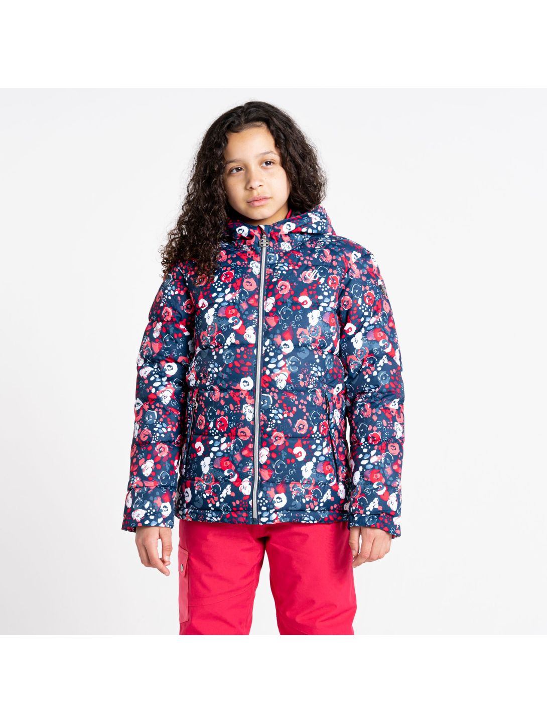 Dare2b, Girls Verdict veste de ski enfants virtual floral print rose 