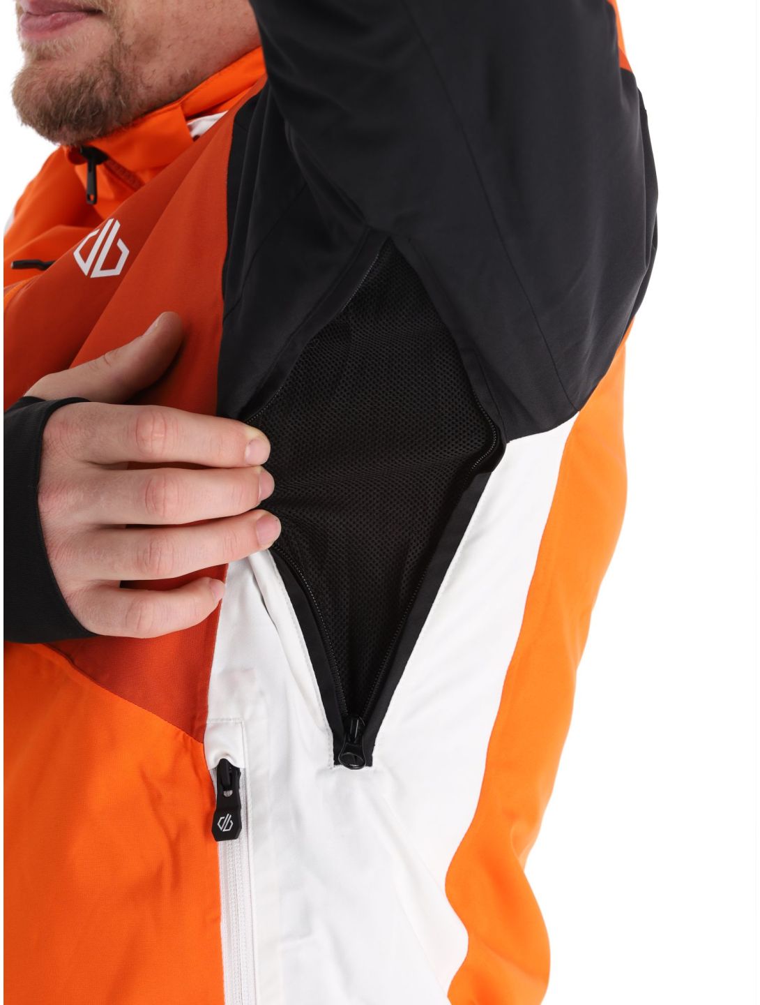 Dare2b, Halfpipe veste de ski hommes PuffinOr / Blk noir, orange 