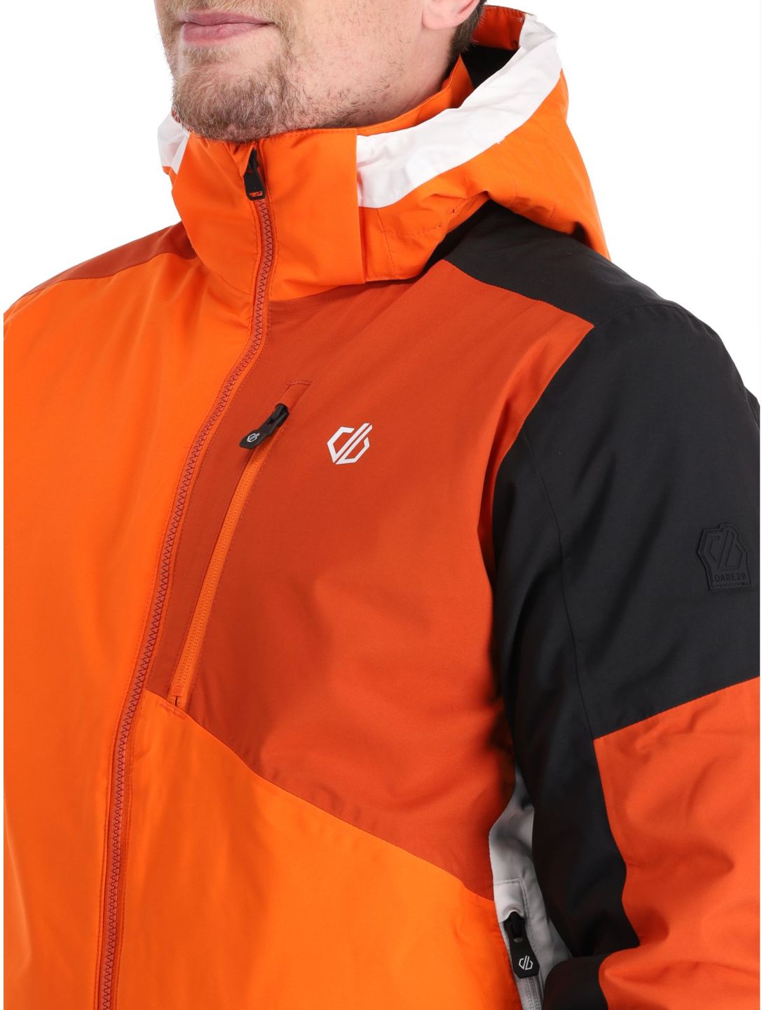 Dare2b, Halfpipe veste de ski hommes PuffinOr / Blk noir, orange 