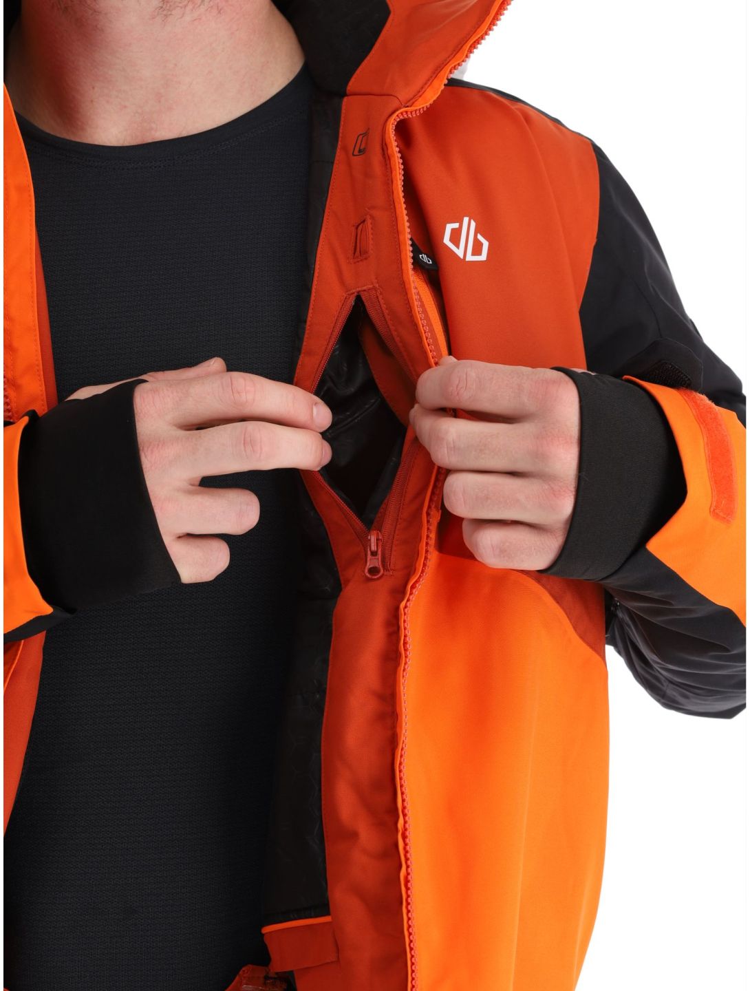 Dare2b, Halfpipe veste de ski hommes PuffinOr / Blk noir, orange 