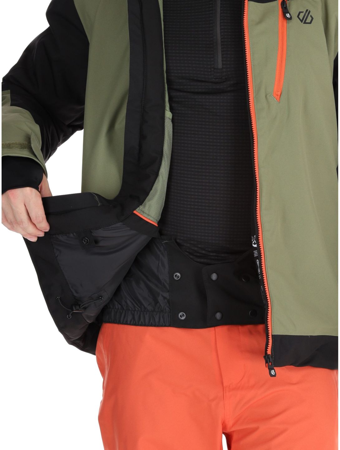 Dare2b, Halfpipe II veste de ski hommes Black / Olivine Green noir, vert 